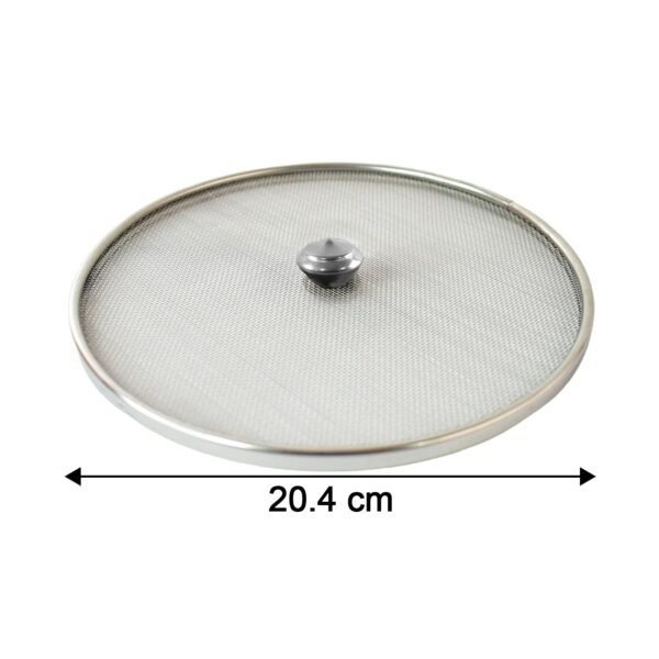 Stainless Steel Food Net Cover – 8 Inch Fine Mesh Splatter Guard