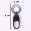 Metal Key Holder – Durable Dual Ring with Rotating Swivel
