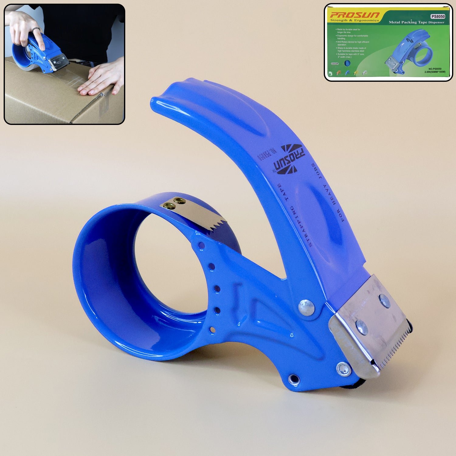 Metal Packing Tape Dispenser – Durable & Ergonomic | VoltDesk