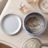 Metal Mandala Tin Box, Decorative Round Container for Candle and Trinkets (1 Pc)