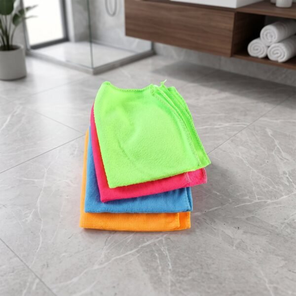 Microfibre Cleaning Cloth Set 30x30 cm for Home Kitchen and Glass (4 Pc Set)