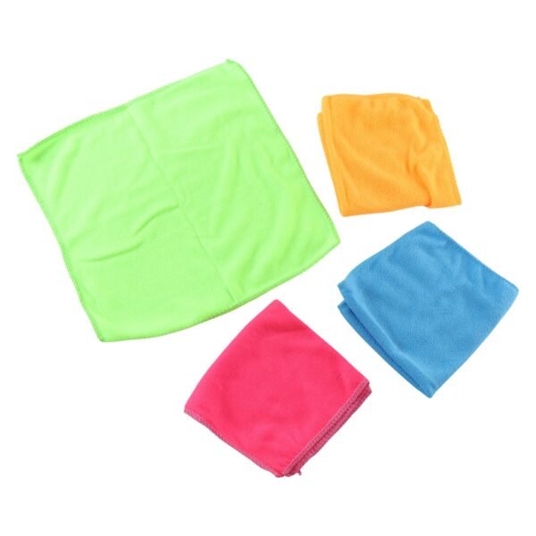 Microfibre Cleaning Cloth Set 30x30 cm for Home Kitchen and Glass (4 Pc Set)