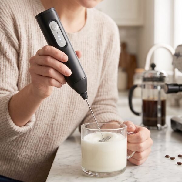 Handheld Electric Milk Frother Battery Coffee Foam Maker Whisk Mixer (1 Pc)