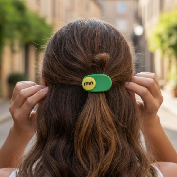 Decorative Hair Clip Set – 4-Piece Text Accent Styling
