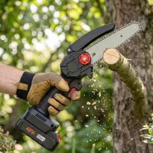 Mini Cordless Electric Chainsaw – Portable & Powerful for Garden Tasks