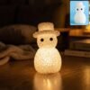Snowman LED Night Lamp – Decorative Soft Ambient Glow
