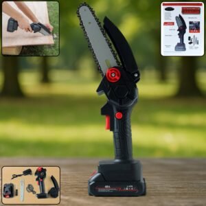 Mini Electric Chainsaw – Cordless Rechargeable Handheld Cutter