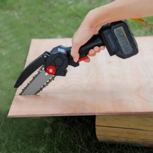 Mini Electric Chainsaw – Cordless Rechargeable Handheld Cutter