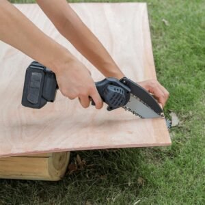 Mini Electric Chainsaw – Cordless Rechargeable Handheld Cutter