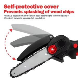 Mini Electric Chainsaw – Cordless Rechargeable Handheld Cutter