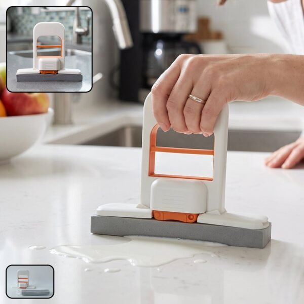 Handheld Mini Sponge Mop Squeeze Cleaner for Kitchen Counter and Gl...