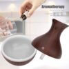 Mini Wooden Humidifier – Ultrasonic Mist Diffuser with LED | Indo Glow
