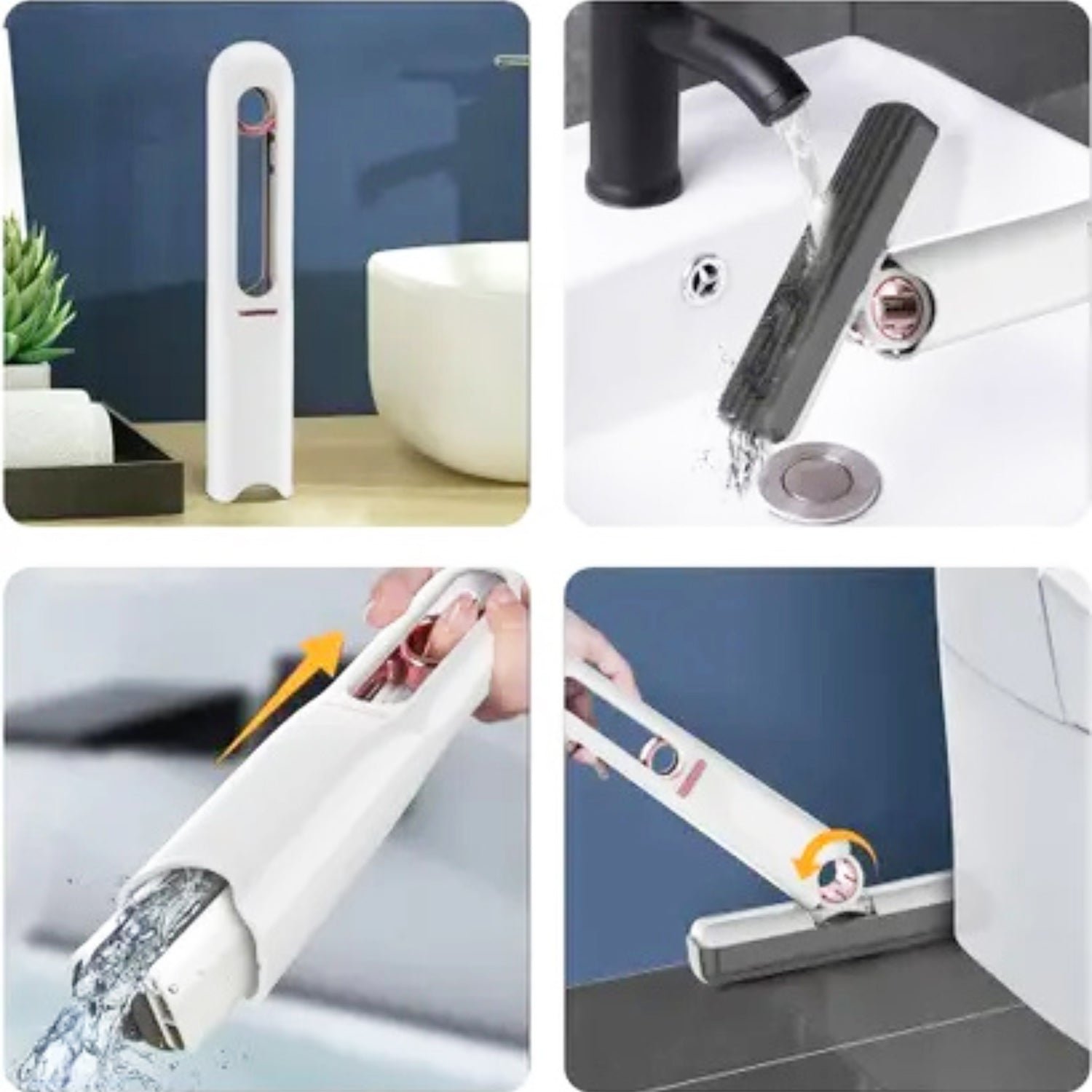 Mini Mop – Portable Self-Squeeze PVA Sponge for Home |