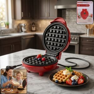 Mini Waffle Maker – Non-Stick, Compact & Easy to Use | Chef's Embrace
