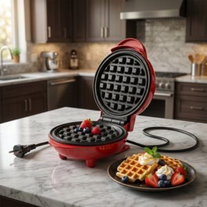 Mini Waffle Maker – Non-Stick, Compact & Easy to Use | Chef's Embrace