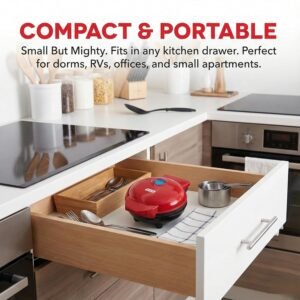 Mini Waffle Maker – Non-Stick, Compact & Easy to Use | Chef's Embrace