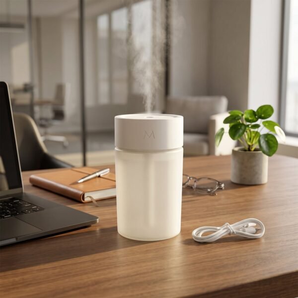 Mini Portable USB Humidifier Cool Mist Desktop Air Diffuser with Li...