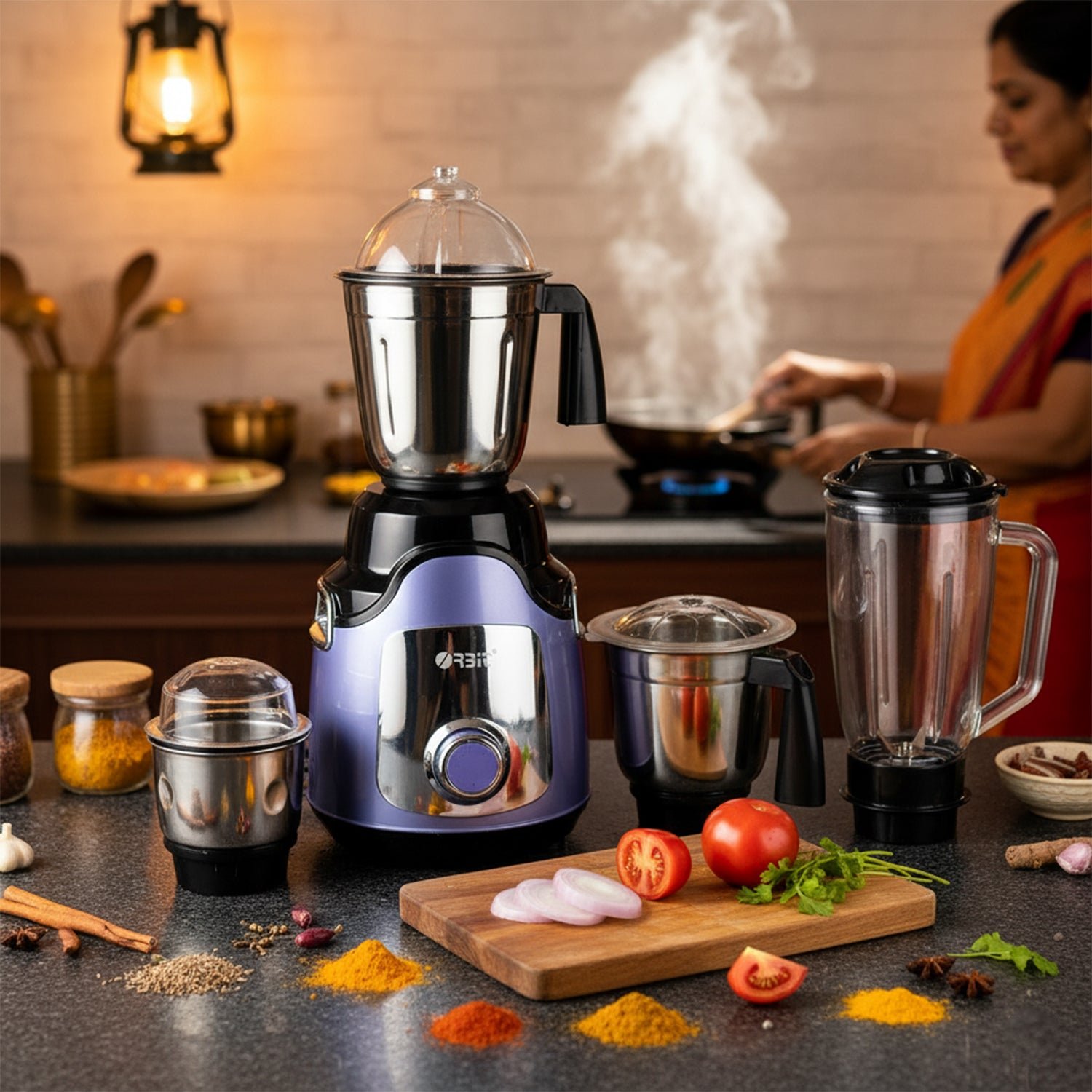 1 HP Heavy Duty Mixer Grinder – Powerful Grinding with 4 Jars