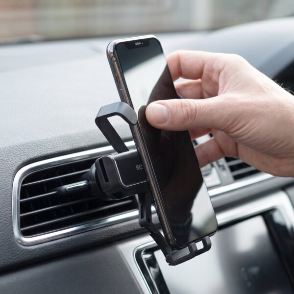 Plastic Car Mobile Phone Holder Air Vent Mount 360 Degree Rotating (1 Pc)