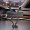 Plastic Car Mobile Phone Holder Air Vent Mount 360 Degree Rotating (1 Pc)