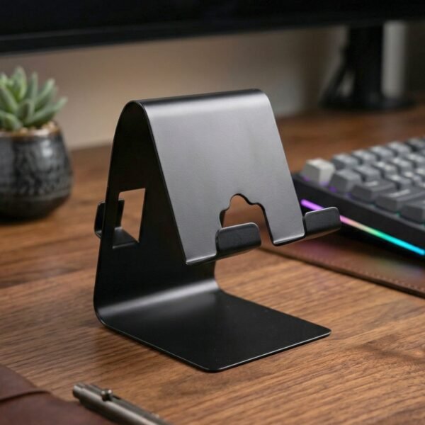Foldable Metal Mobile & Tablet Stand – Sturdy and Portable Design