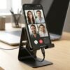 Foldable Metal Mobile & Tablet Stand – Sturdy and Portable Design