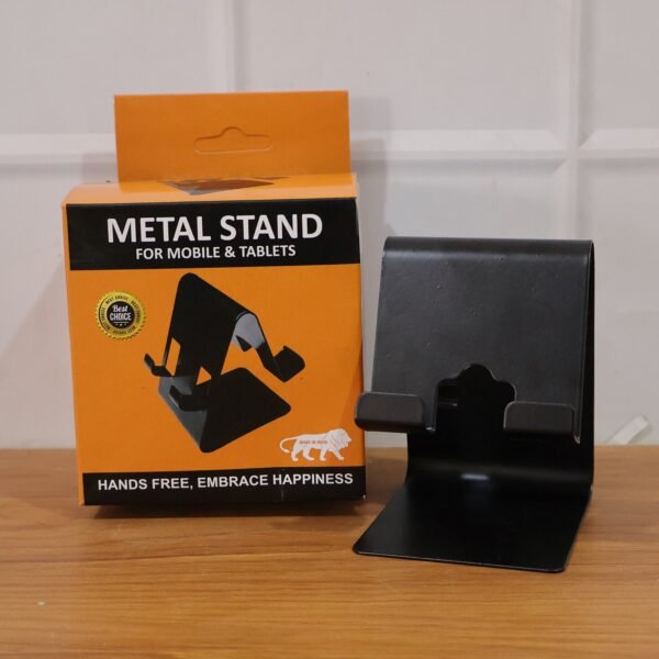 Foldable Metal Mobile & Tablet Stand – Sturdy and Portable Design