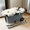 Spin Mop Cleaning Set – Dual Chamber Bucket & Wheels