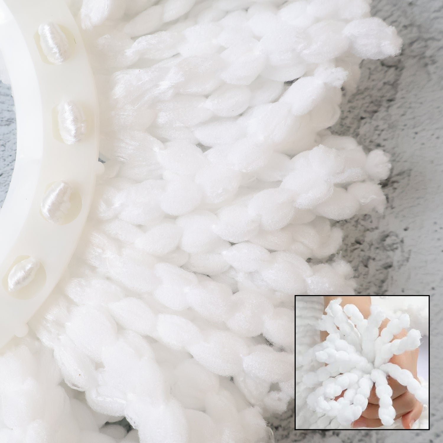 Microfiber Spin Mop Refill Head – Durable 360° Rotating Cleaning