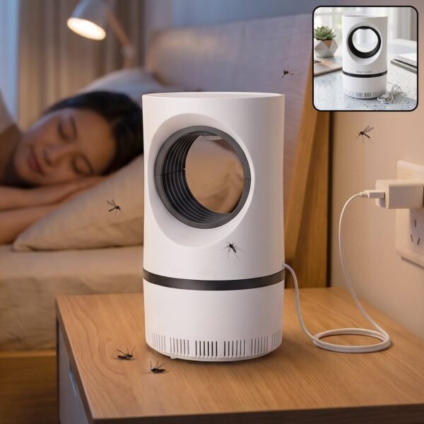 Electric USB Mosquito Killer Lamp – Silent Indoor Suction Trap