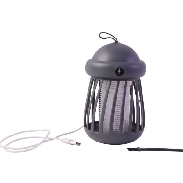 USB Rechargeable Electric Shock Mosquito Killer Lamp for Indoor Use (1 Pc)