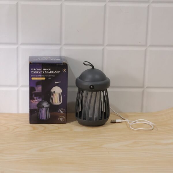 USB Rechargeable Electric Shock Mosquito Killer Lamp for Indoor Use (1 Pc)