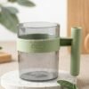 Transparent Plastic Cup with Handle Reusable Water Tea and Coffee M...