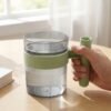 Transparent Plastic Cup with Handle Reusable Water Tea and Coffee M...