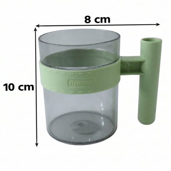 Transparent Plastic Cup with Handle Reusable Water Tea and Coffee M...