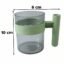 Transparent Plastic Cup with Handle Reusable Water Tea and Coffee M...