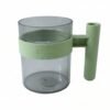 Transparent Plastic Cup with Handle Reusable Water Tea and Coffee M...