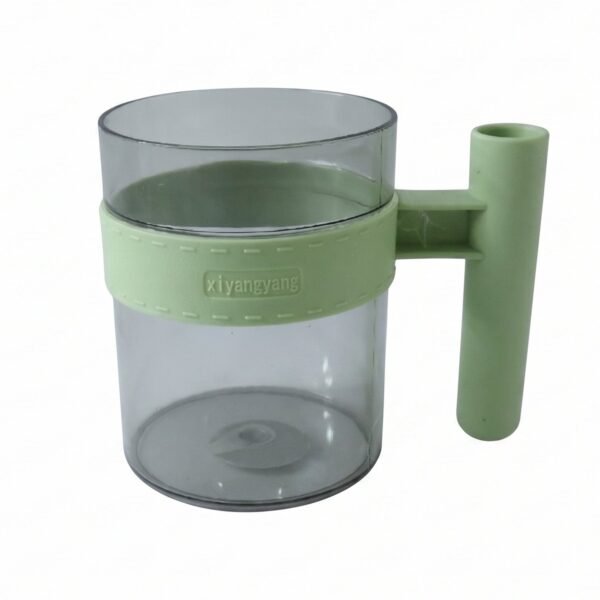 Transparent Plastic Cup with Handle Reusable Water Tea and Coffee M...