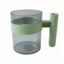 Transparent Plastic Cup with Handle Reusable Water Tea and Coffee M...