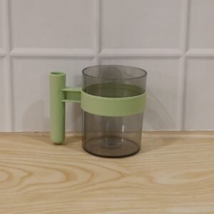 Transparent Plastic Cup with Handle Reusable Water Tea and Coffee M...