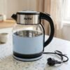 Suta Electric Glass Kettle 2 Litre Stainless Steel Hot Water Boiler for Tea (1 Pc)