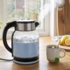 Suta Electric Glass Kettle 2 Litre Stainless Steel Hot Water Boiler for Tea (1 Pc)