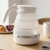 Collapsible Travel Electric Kettle 600ml Foldable Silicone Water Boiler (1 Pc)