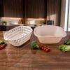 2 in 1 Plastic Double Drain Basket – Multi-Purpose Kitchen Tool