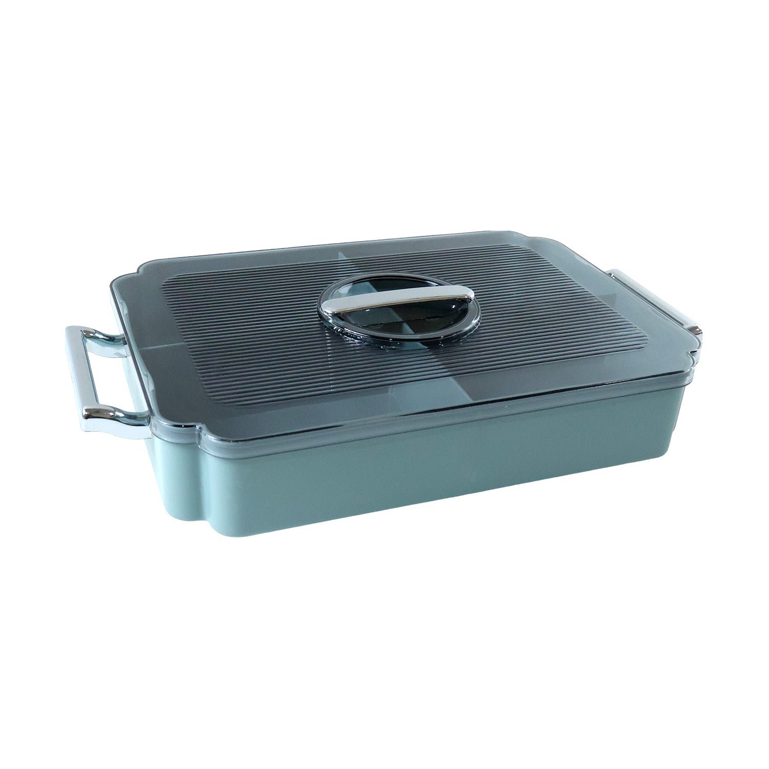 4 Compartment Plastic Food Storage Container – Multipurpose Kitchen Organizer