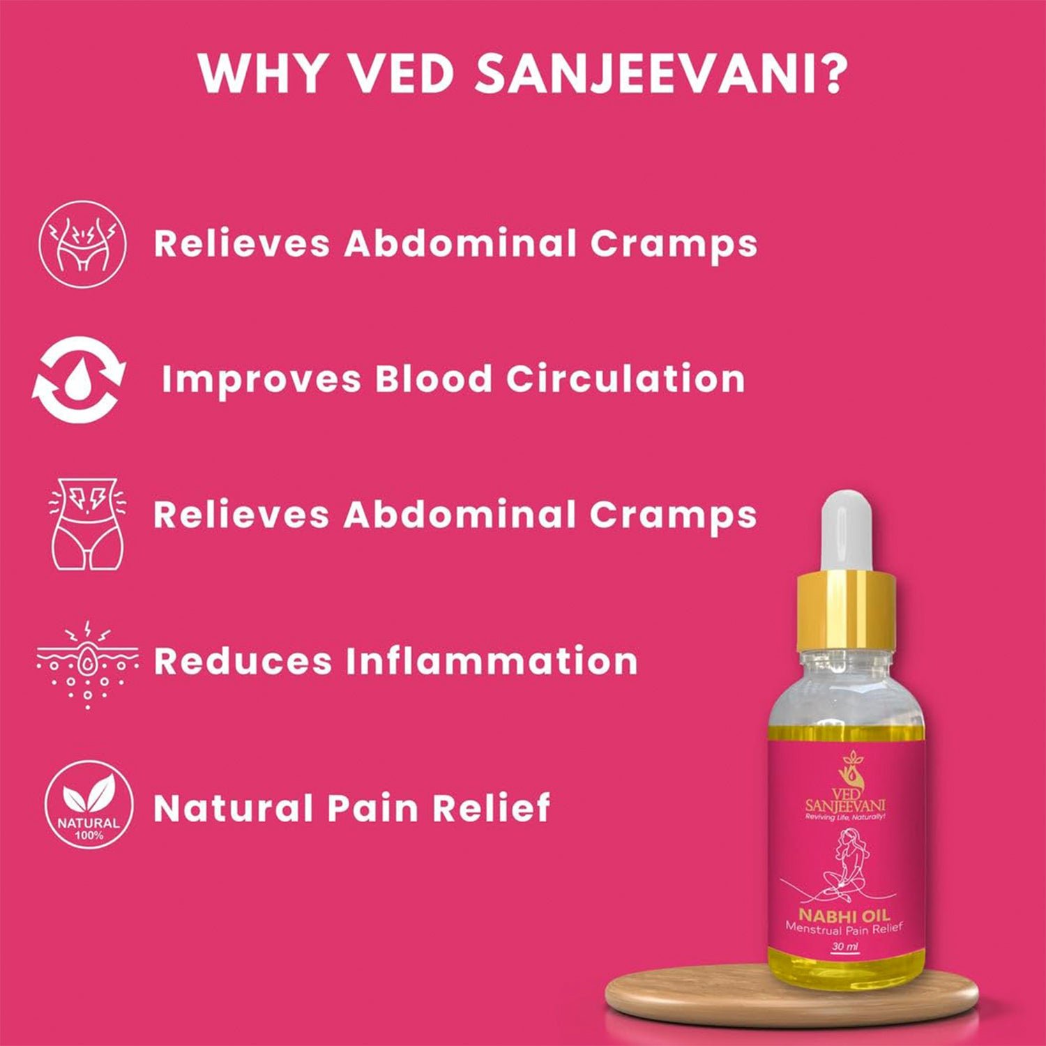 Nabhi Oil for Menstrual Pain Relief – Ayurvedic Herbal Cramp Relief