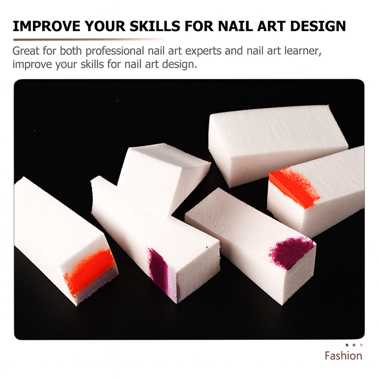 Nail Buffer Blocks – 10 Pcs Professional Nail Polishing Sponge Set