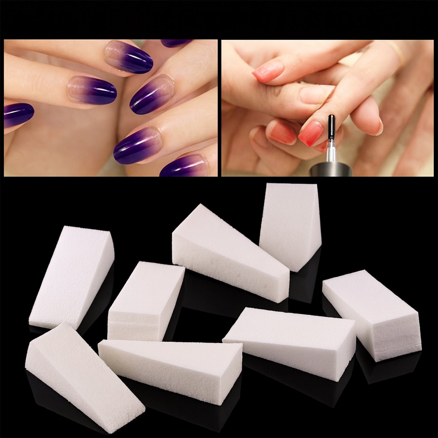 Nail Buffer Blocks – 10 Pcs Professional Nail Polishing Sponge Set