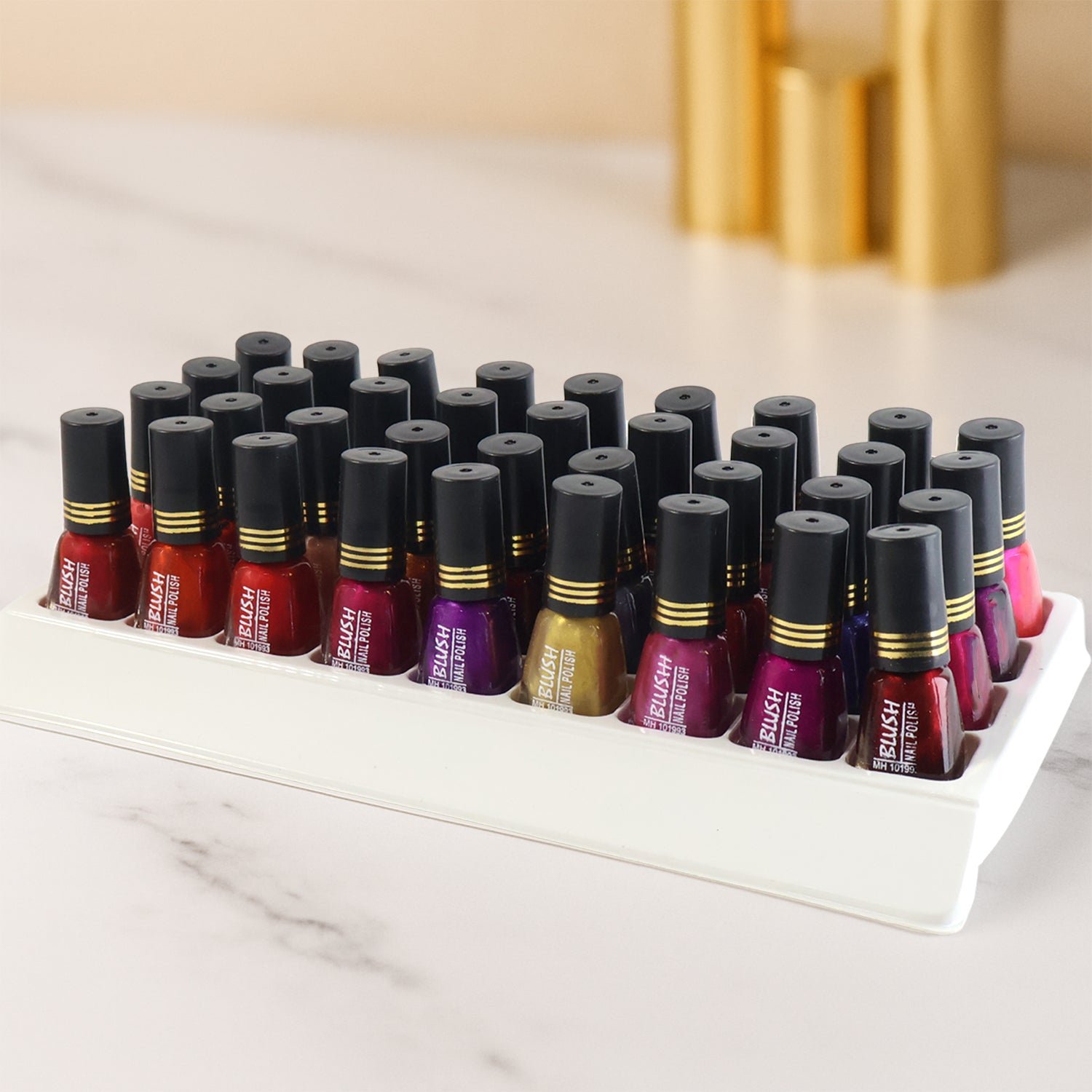 Dark Mini Nail Polish – Glitter Finish Quick-Dry 6 ML