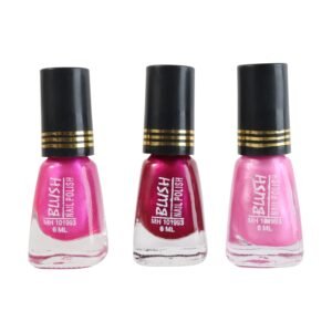 NailColour-04 Dark Mini Nail Polish – Glitter Finish Quick-Dry 6 ML